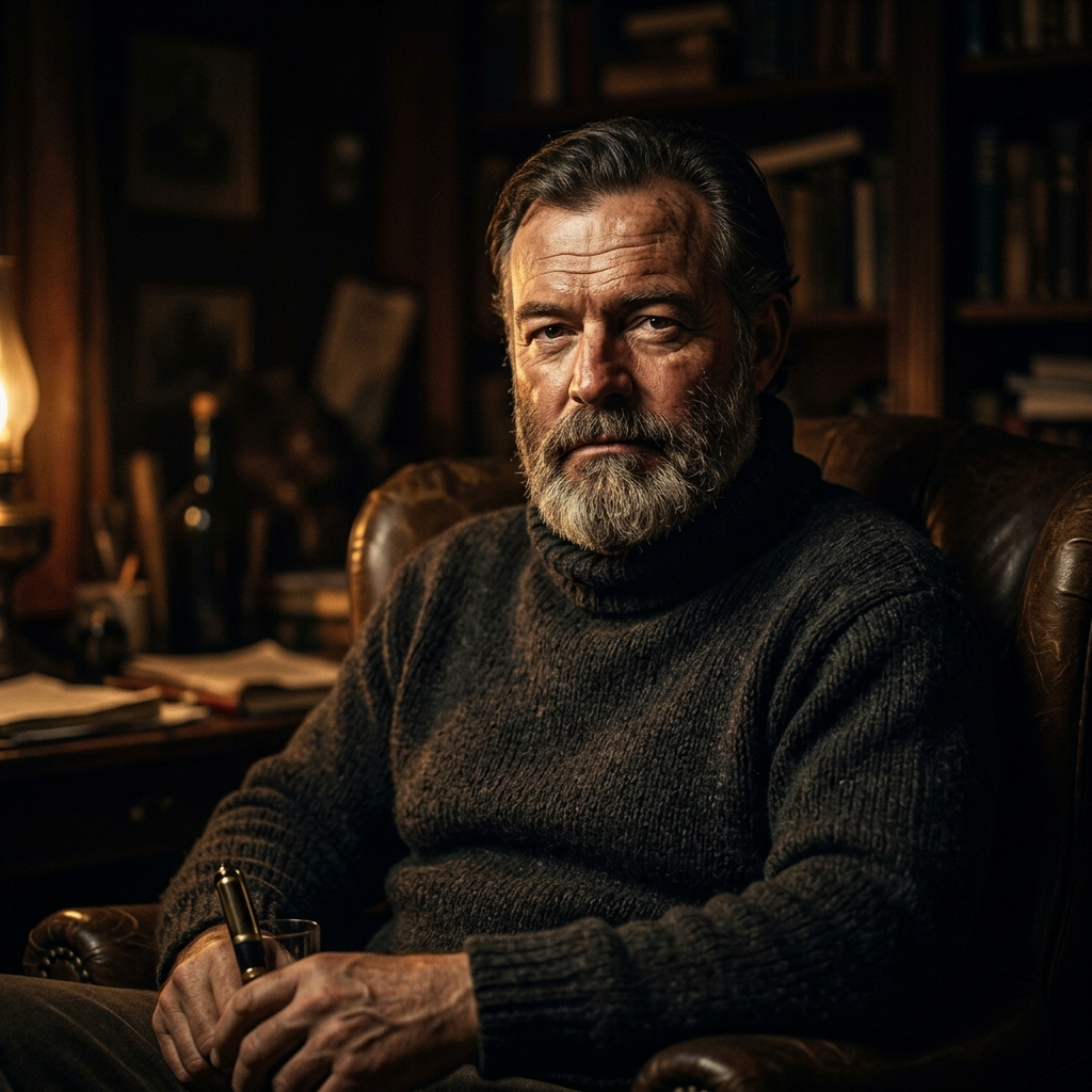 Ernest Hemingway portrait
