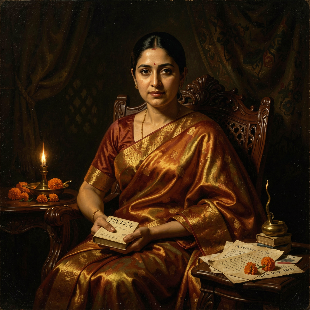 Sarojini Naidu portrait