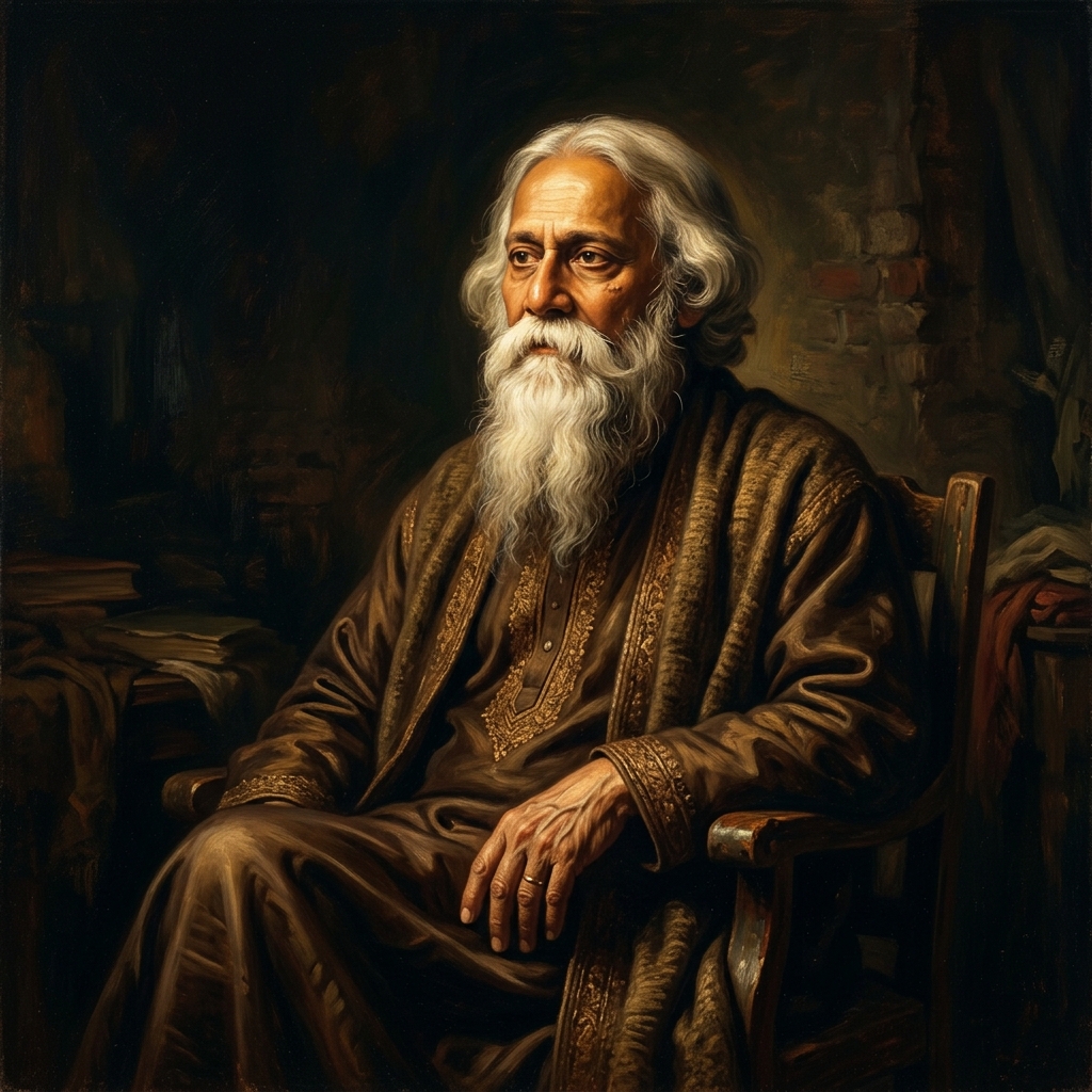Rabindranath Tagore portrait